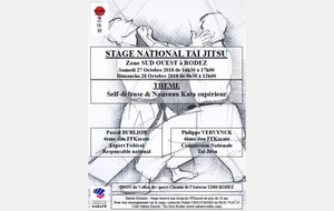 STAGE NATIONAL TAI JITSU