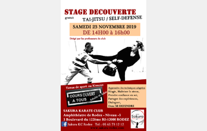 STAGE DECOUVERTE TAI JITSU/SELF DEFENSE